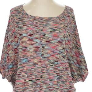 Stacia Women's over sized Multicolor Dolman Sleeve Knit Top/sweater see below